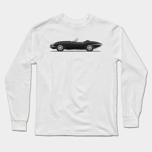 Jaguar E Type Roadster Black Long Sleeve T-Shirt